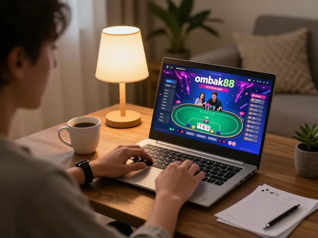 Bermain di kasino online ombak88 dengan semangat, pengaturan rumah yang nyaman dengan catatan permainan.