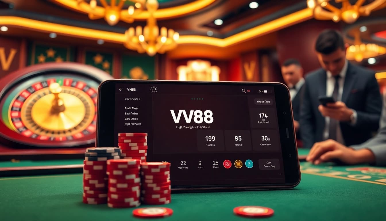 Engage with VN88 link mới for online gambling through a modern casino interface.