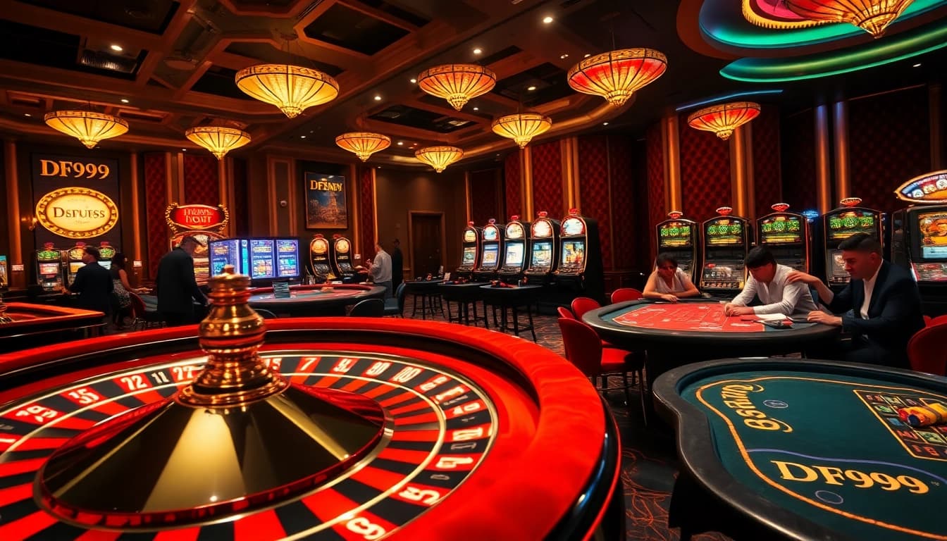 Experience the thrill at DF999 Casino with vibrant tables, exciting games, and luxurious ambiance.