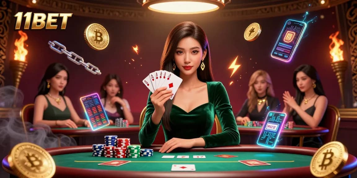 Experience thrilling poker action at 11BET with a stunning 3D illustration showcasing strategic play and luxury