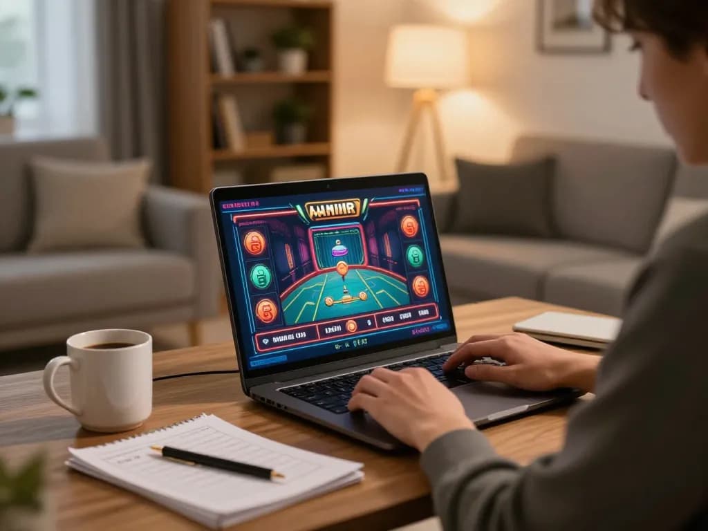 Engaging online gaming experience on 98win com with strategic gameplay and a comfortable setup.