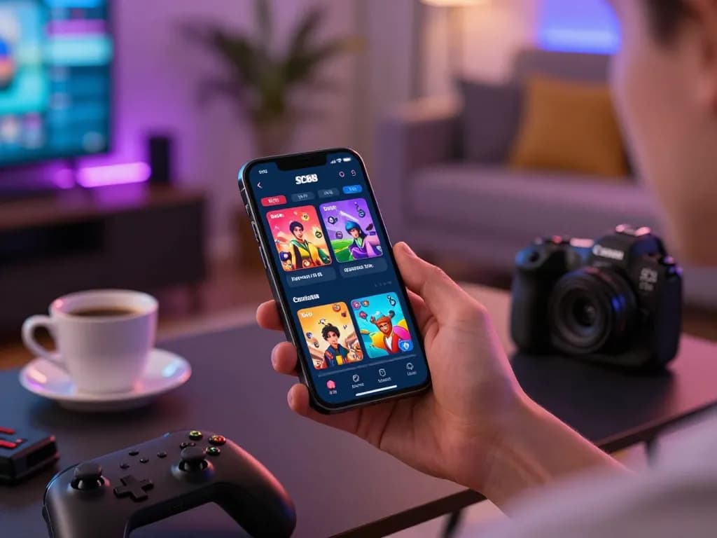 Player exploring the SC88 mobile app for online gaming, showcasing dynamic game interface and engaging atmosphere.
