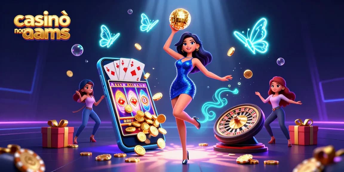 Vincere alla grande nei casinò non AAMS con immagini vivaci di un'esperienza di casinò dinamica.
