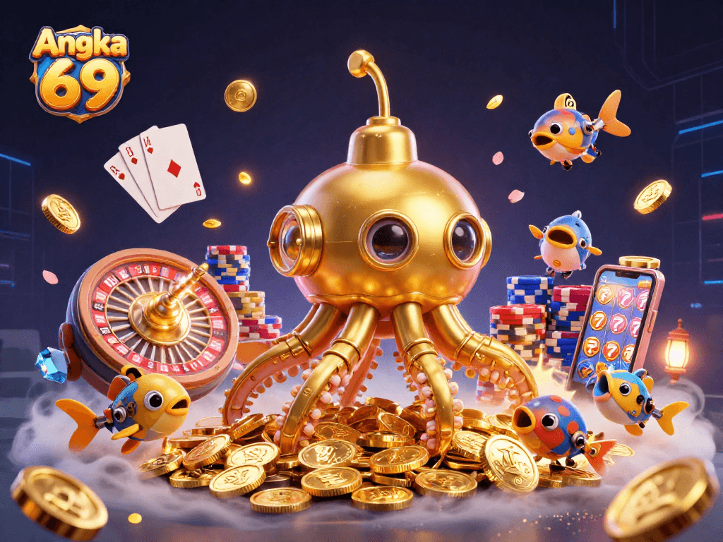 Experience Angka 69's exciting gameplay with colorful casino elements and dynamic 3D illustrations.