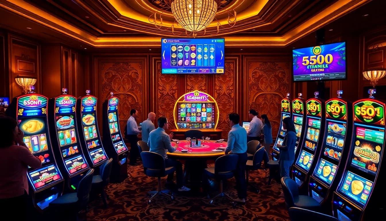 Experience thrilling slot demo action with PG Soft and Pragmatic Play machines in a vibrant casino ambiance.