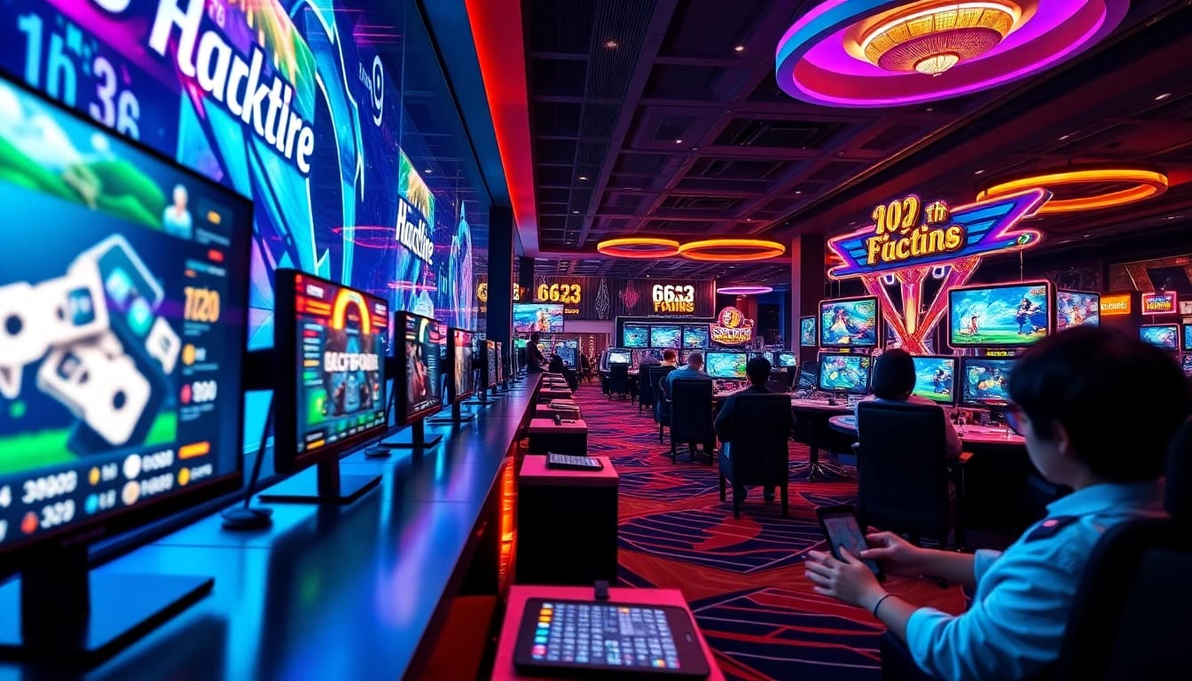 Engaging gaming scene at 6623 best.com showcasing online casino games in a vibrant atmosphere.