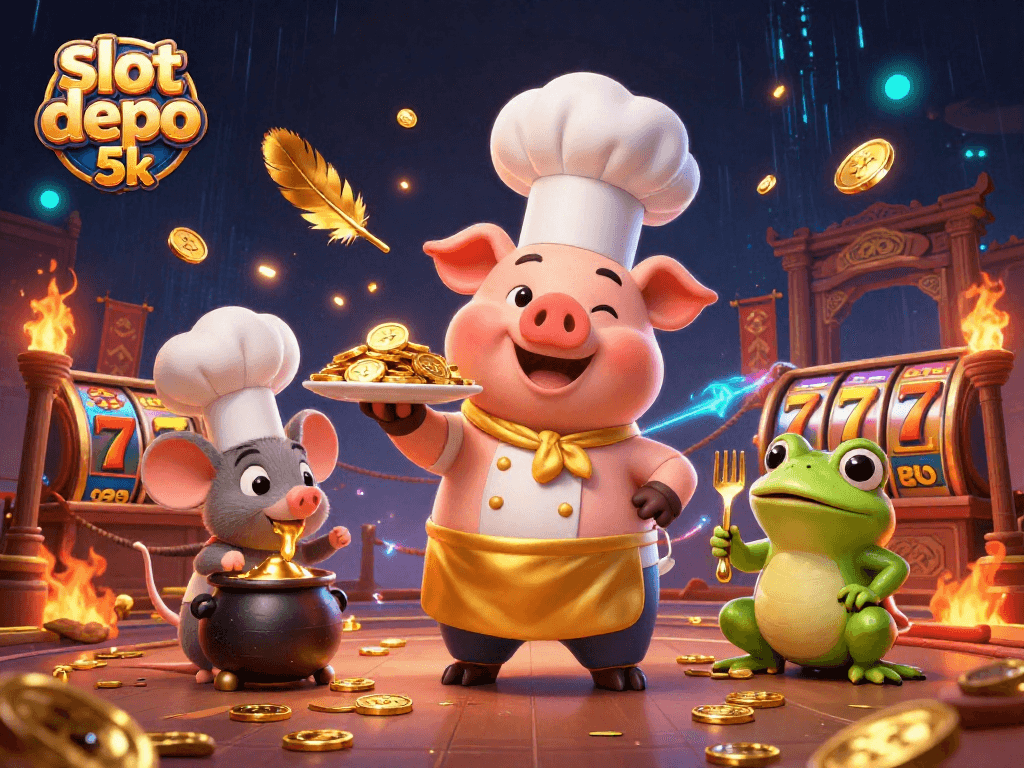 Experience the excitement of slot depo 5k as golden coins and vibrant characters burst onto the scene!