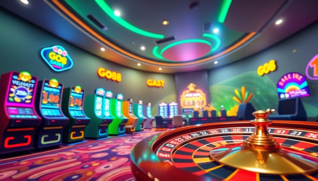Experience the thrill of Go88 with vibrant online gaming visuals.