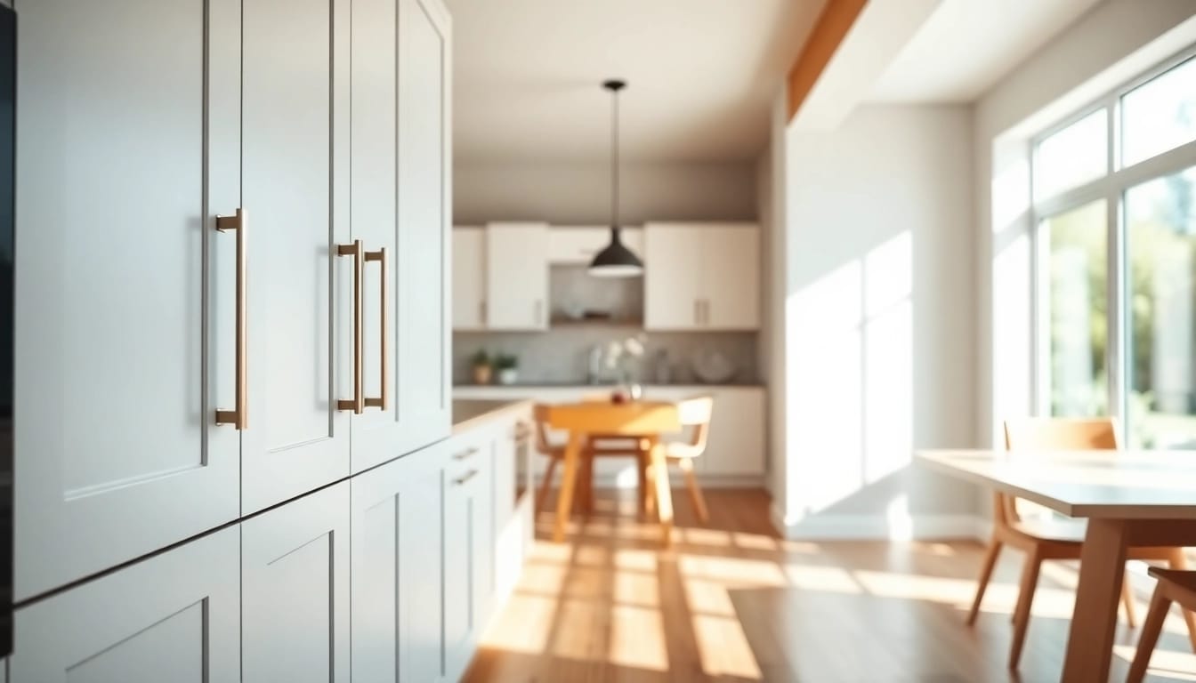 Cabinet Refacing Saint Petersburg FL kitchen with newly refaced cabinets in a bright, inviting atmosphere.