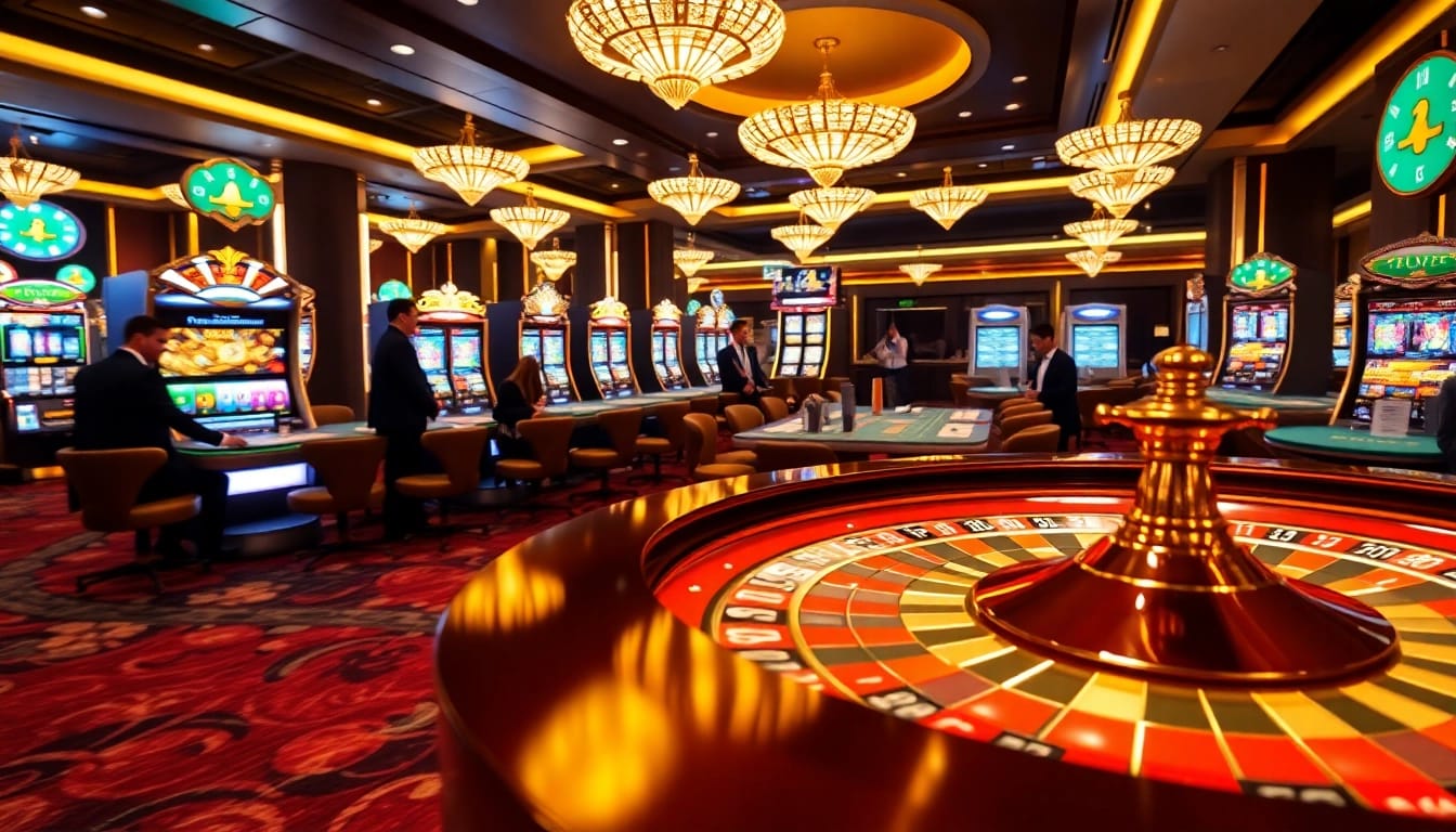 Experience thrilling moments at https://go999.de.com with a lively casino atmosphere featuring roulette tables and slot machines.