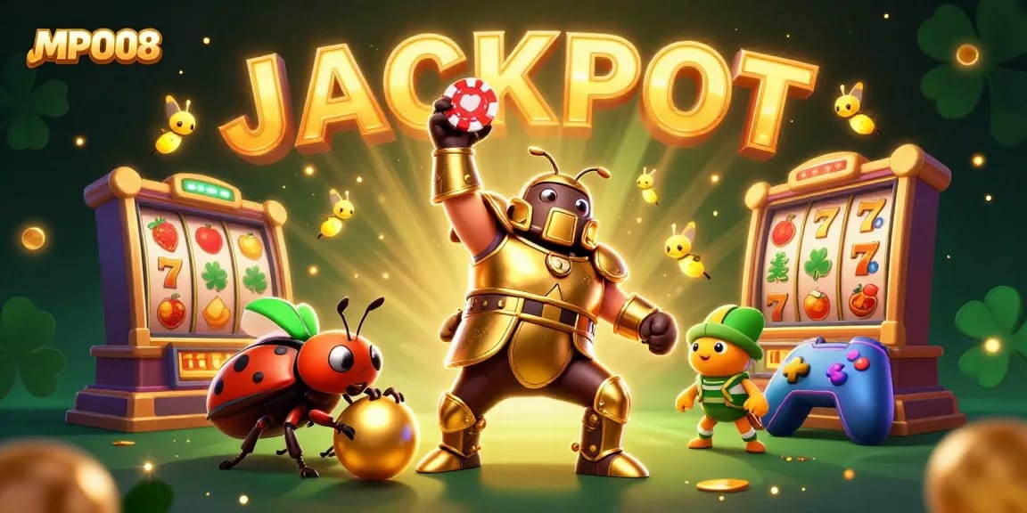 Experience thrilling jackpots with MPO08's vibrant slots featuring dynamic character action.