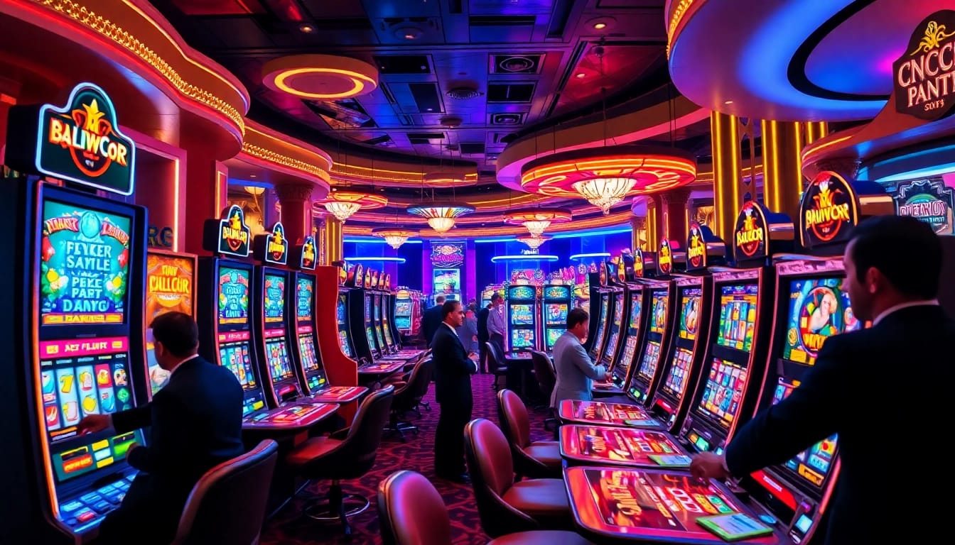 Rasakan sensasi slot gacor dengan mesin slot yang menyala terang dan chip poker yang berwarna-warni.