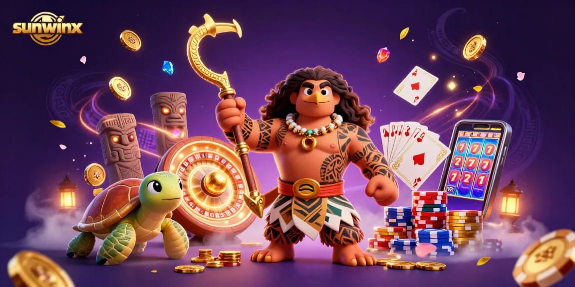 Experience sunwinx with a vibrant casino scene featuring lucky symbols and energetic characters