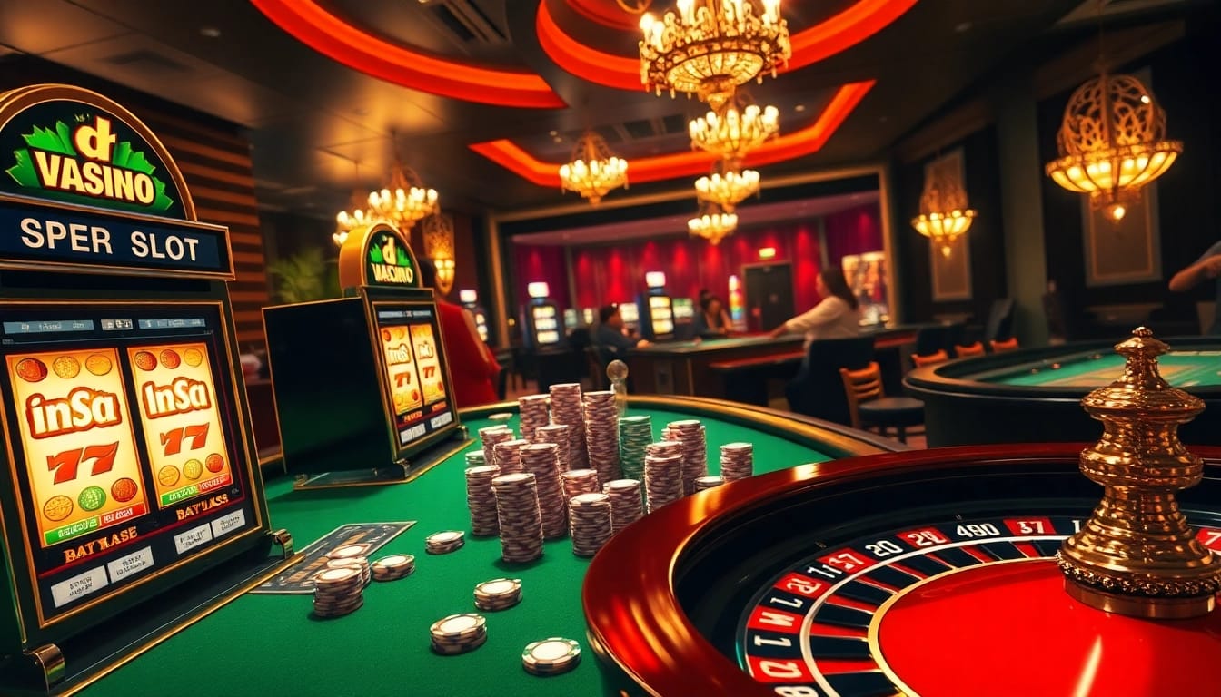 Engaged players enjoying an exciting idn slot session at a luxury casino table.