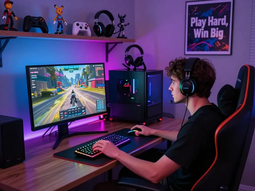Player enjoying the Empire99 gaming experience on a vibrant setup with immersive elements.