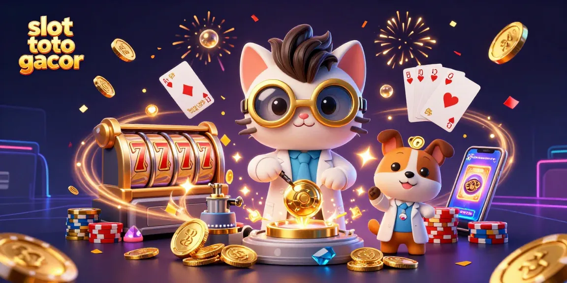 Win big with slot toto gacor while enjoying this 3D casino-themed illustration full of excitement.
