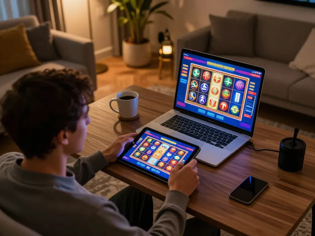 Experience fast withdrawals with to288 on a gaming tablet at home, showcasing thrilling online slots
