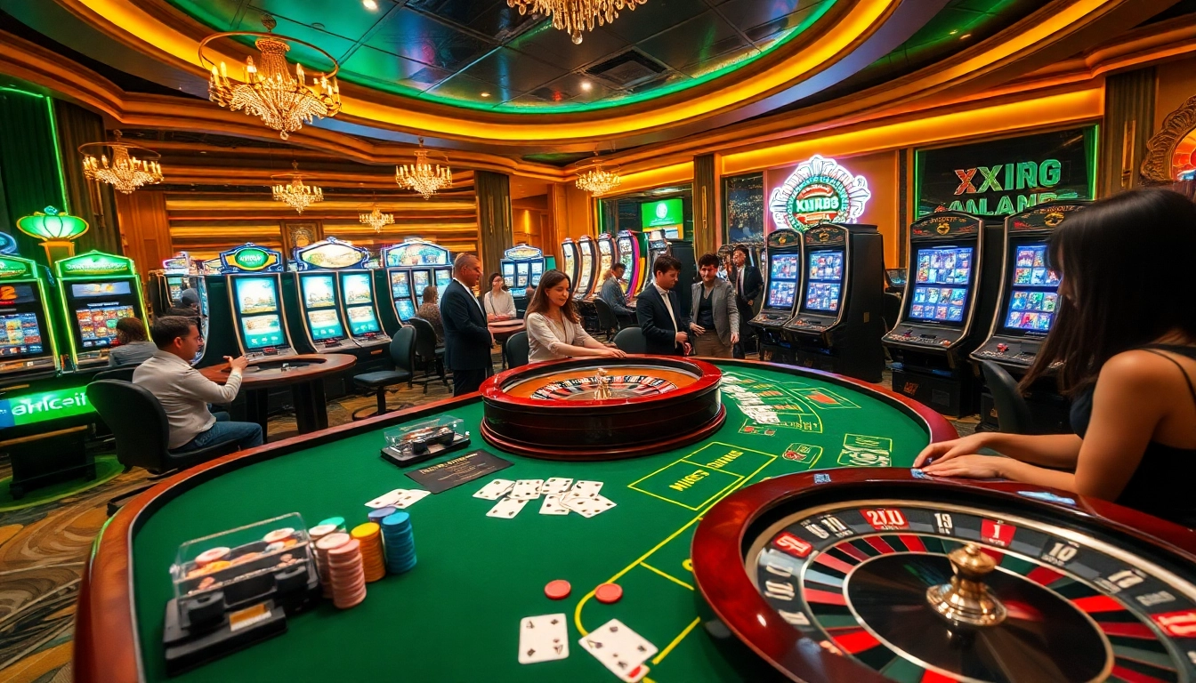 Exciting casino table action at xx88 vin with poker chips and roulette wheel.