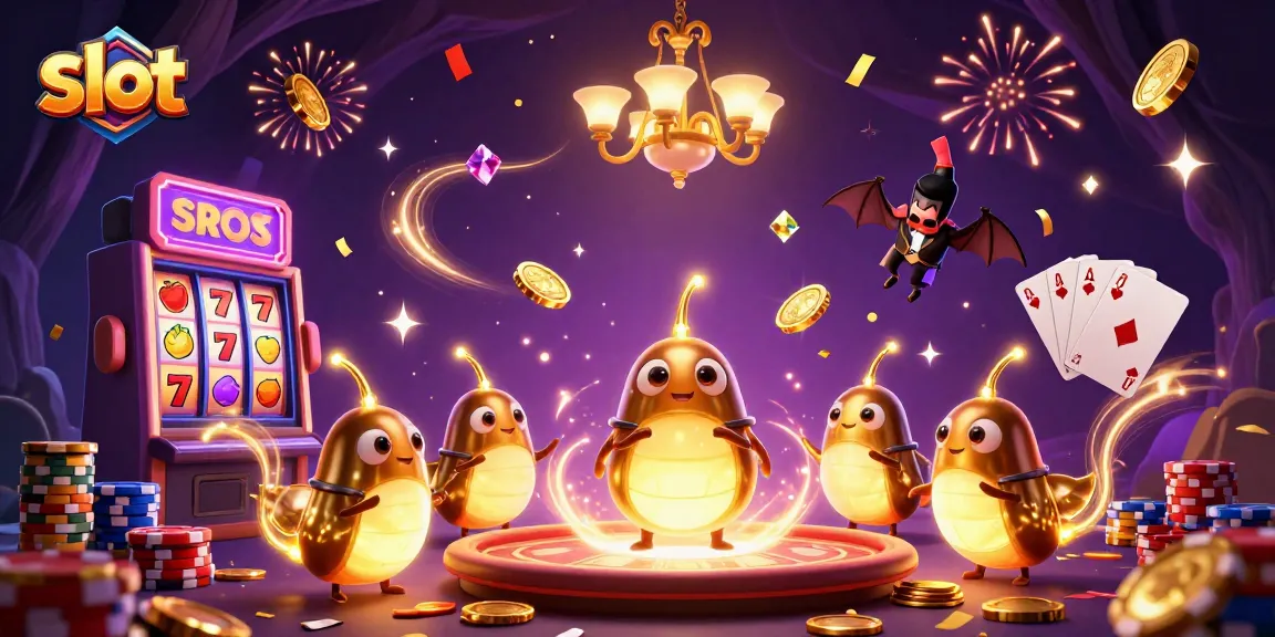 Mainkan slot dengan kegembiraan dari kasino yang diterangi oleh glowworms dan dealer kelelawar.
