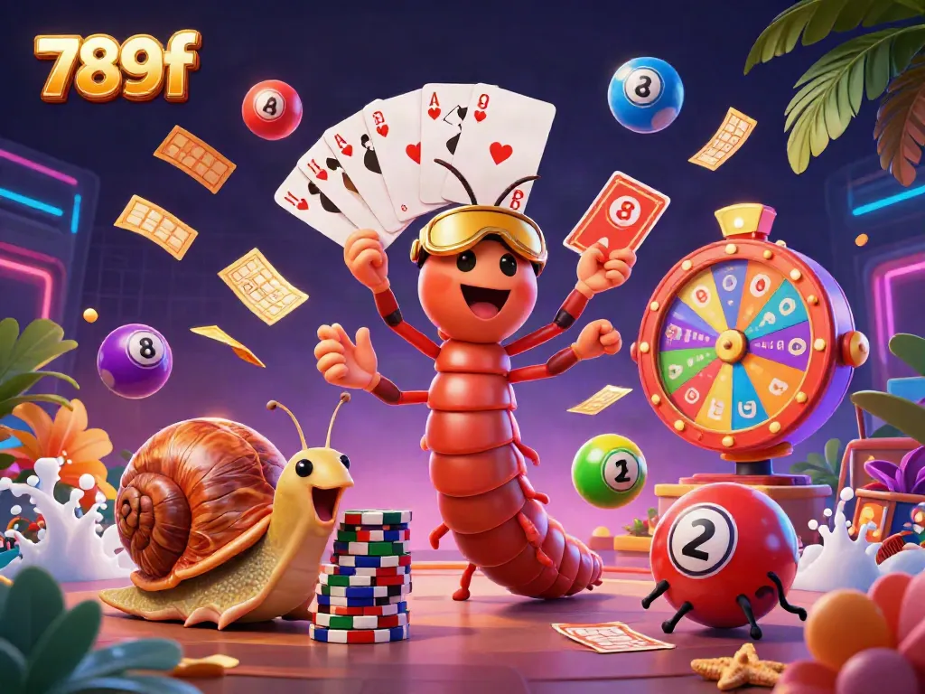 Engage in thrilling gaming with 789f, highlighted by lively characters and dynamic gaming elements.