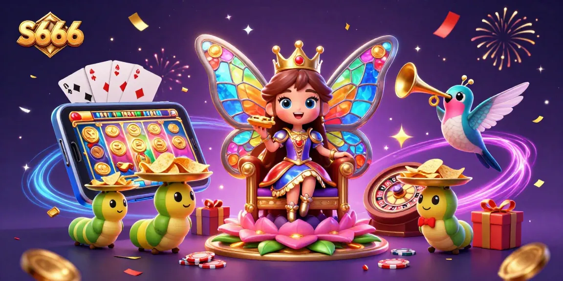 S666 invites players to dive into a vibrant online casino world, showcasing rich colors and thrilling games.