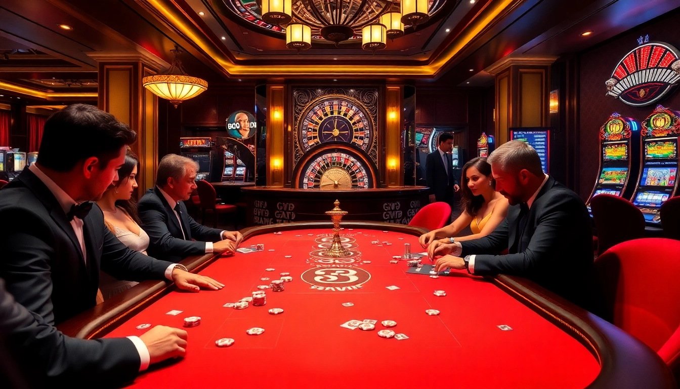 Win big with 33WIN at an opulent poker table surrounded by thrilling action.