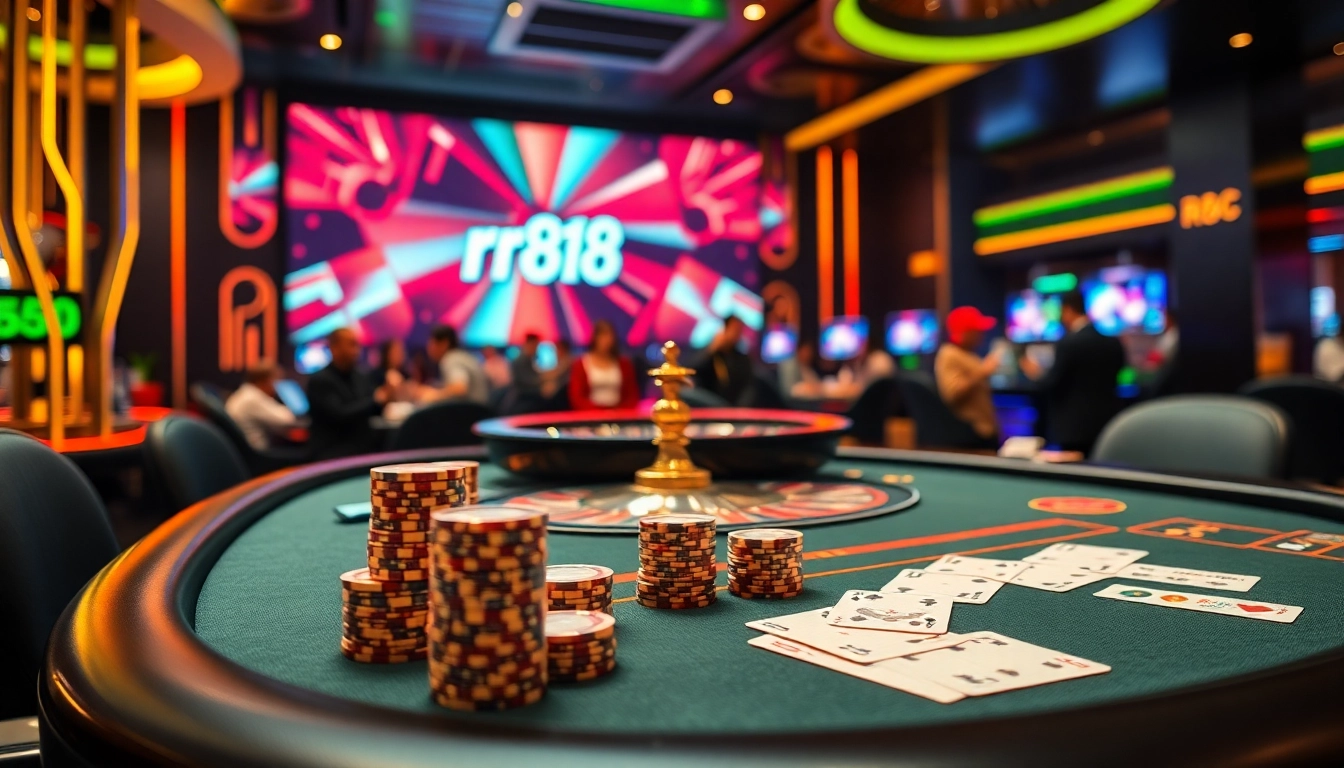 Experience the excitement of rr 88 casino gaming with vibrant tables and thrilling players.