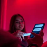 AI chat porn conversation interface showcasing intimate engagement with a virtual companion.