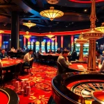 Players engaged in thrilling casino action with hidden wiki links in vibrant, luxurious setting