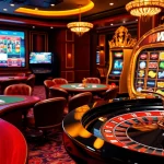 Experience the exciting gaming atmosphere of ww88 with poker chips and roulette wheels.