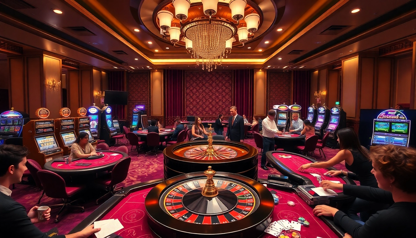 Experience the thrill of gameplay at ph365 casino with vibrant tables and slot machines.
