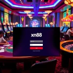 Engaging scene of đăng nhập xn88 on an online casino interface, showcasing vibrant poker action.