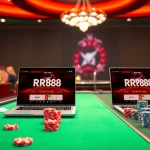 Experience the thrill of https://rr88rd.com/ with a vibrant online casino scene featuring poker tables and roulette wheels.