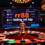 Experience seamless rr88 đăng nhập at a high-stakes casino, featuring vibrant betting chips and a sleek digital interface.