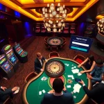 Engaging scene of gamblers enjoying games with a focus on đăng nhập xn88 and casino excitement.