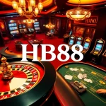 Experience the excitement of HB88 with engaging casino games featuring roulette wheels and slot machines.