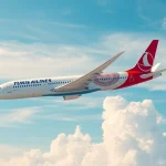tk88 flight of Turkish Airlines Boeing 787-9 soaring in bright sky