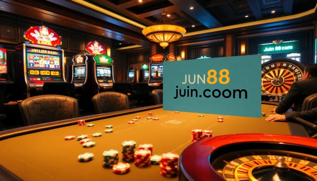 Experience the thrill of winning at jun88.com with immersive casino games and vibrant poker visuals.